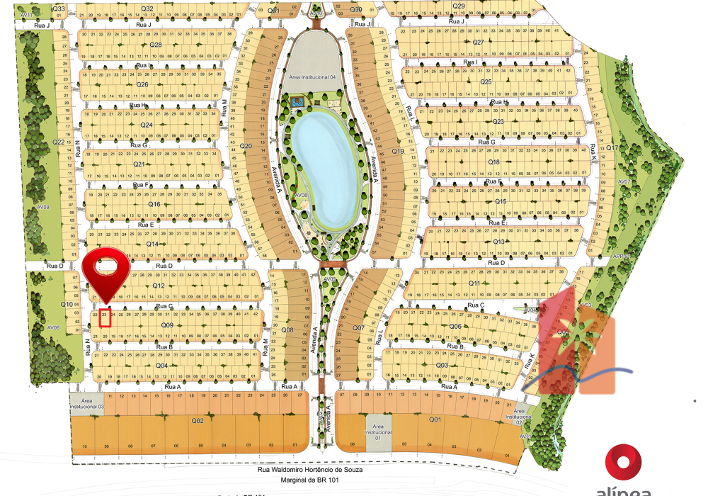 Mapa Vivenda Pescaria